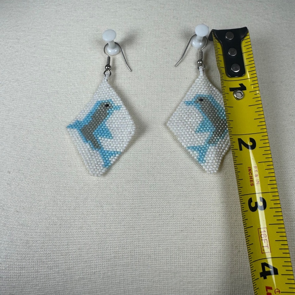 Geometric Beaded Earrings Set - Multicolor - Picture 9 of 9